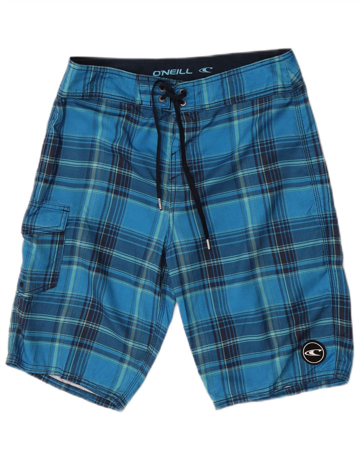O'Neill badeshorts til mænd, små blå ternet polyester