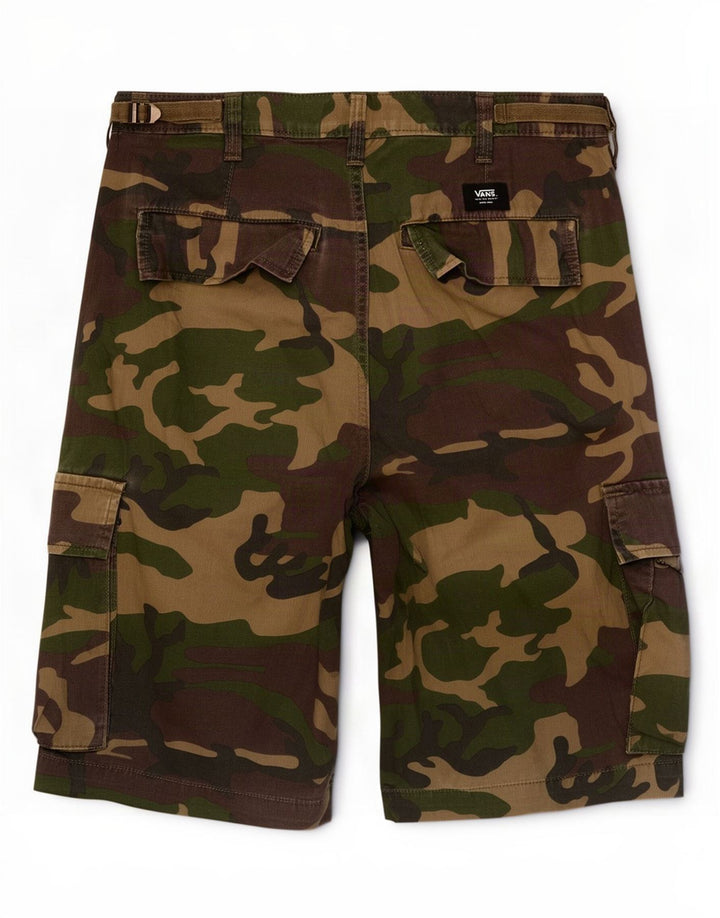 Vans Herre Cargo Shorts Små W29 Khaki Camouflage Bomuld
