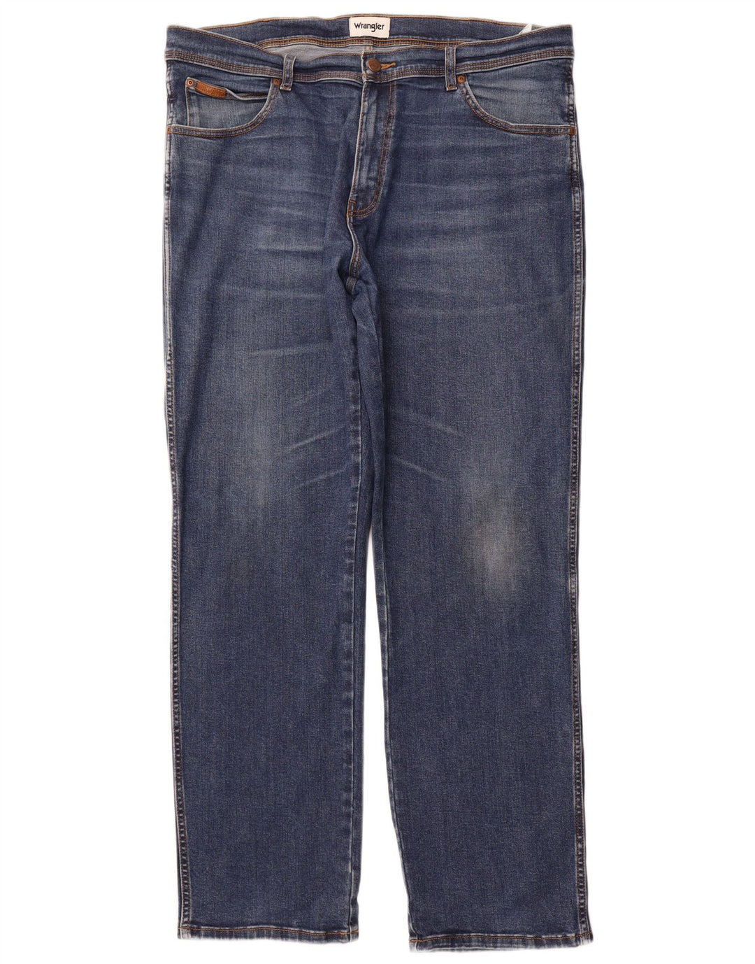 Wrangler Herre Texas Straight Jeans W40 L34 Blå Bomuld
