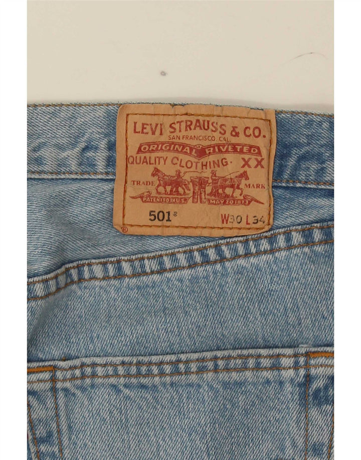 Levi's Herre 501 Straight Jeans W30 L30 Blå