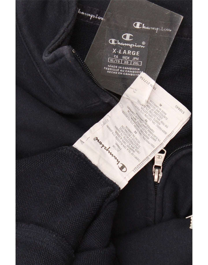 CHAMPION Træningsdragt til mænd Topjakke XL Marineblå Bomuld