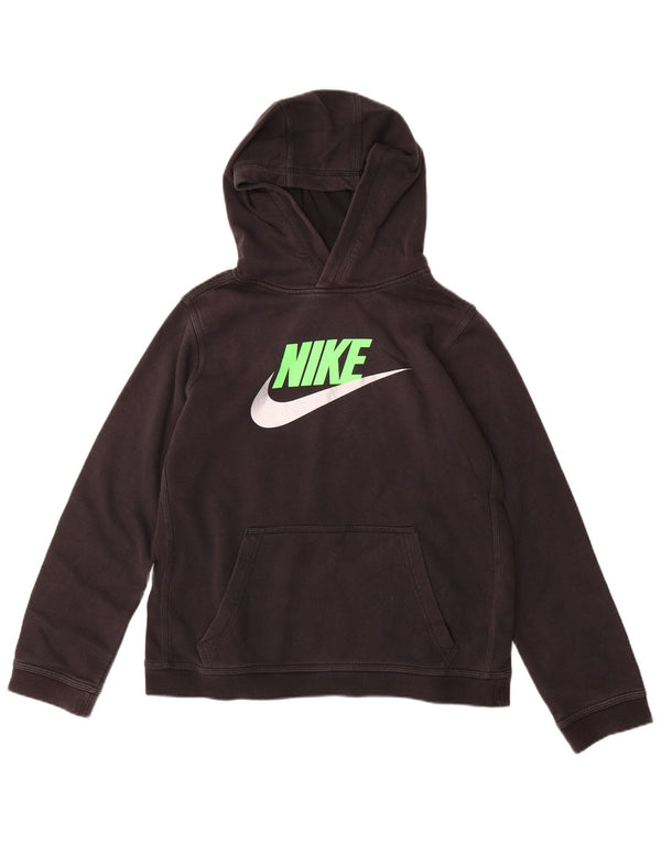 Nike drenge grafisk hættetrøje 13-14 år XL Black Cotton Sports