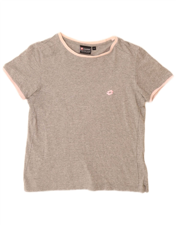 LOTTO Dame T-Shirt Top UK 6 XS Grå Flecked