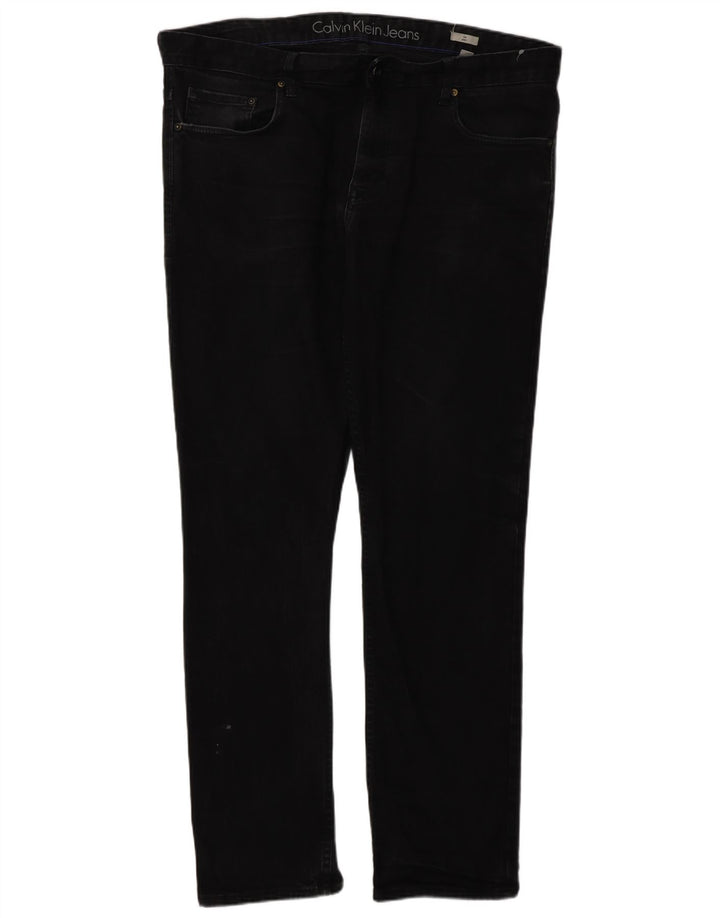 Calvin Klein Herre Mince Slim Jeans W38 L33 Marineblå Bomuld