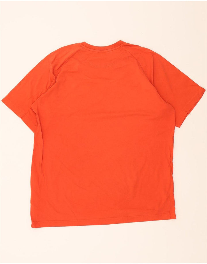 ADIDAS Mens T-Shirt Top Large Orange Cotton Vintage Adidas and Second-Hand Adidas from Messina Hembry 