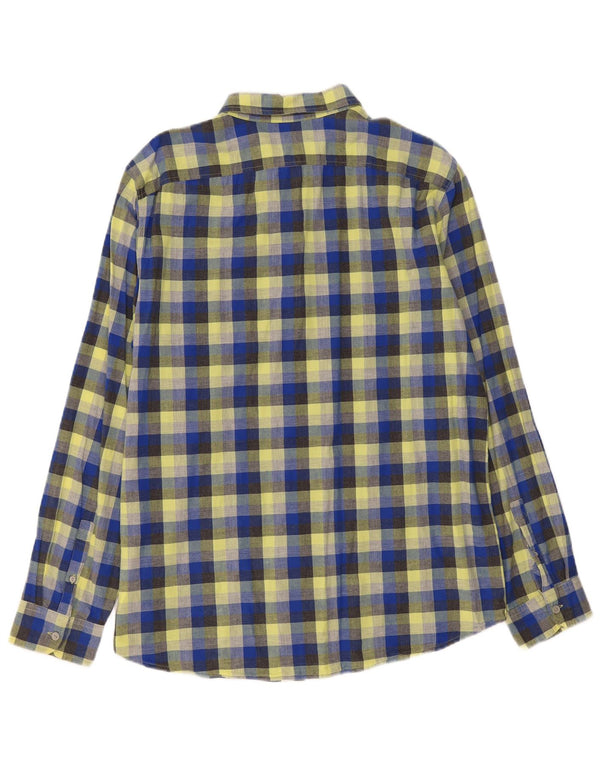 Gap herre Slim Fit skjorte XL flerfarvet ternet bomuld