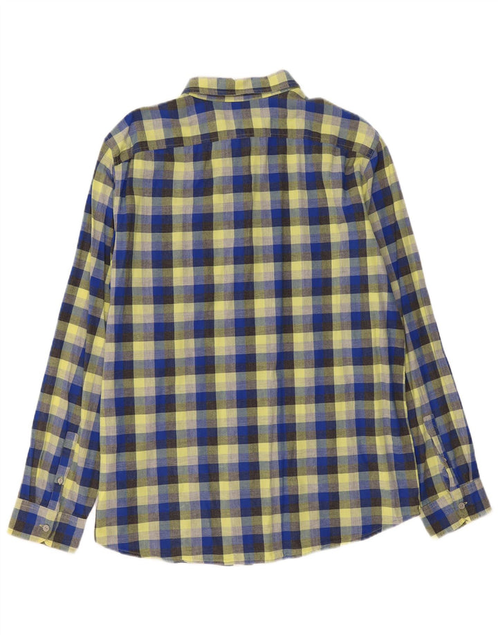 Gap herre Slim Fit skjorte XL flerfarvet ternet bomuld
