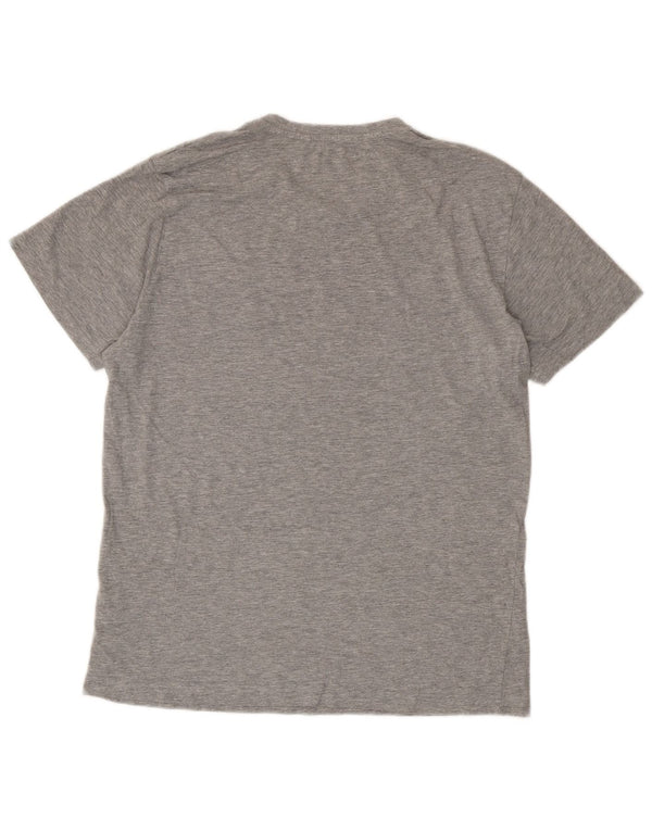 Penguin Herre grafisk T-shirt Top Stor grå Flecked Bomuld