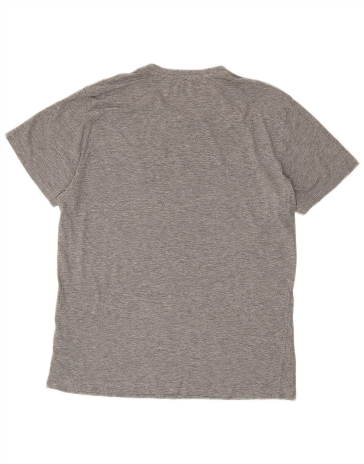 Penguin Herre grafisk T-shirt Top Stor grå Flecked Bomuld