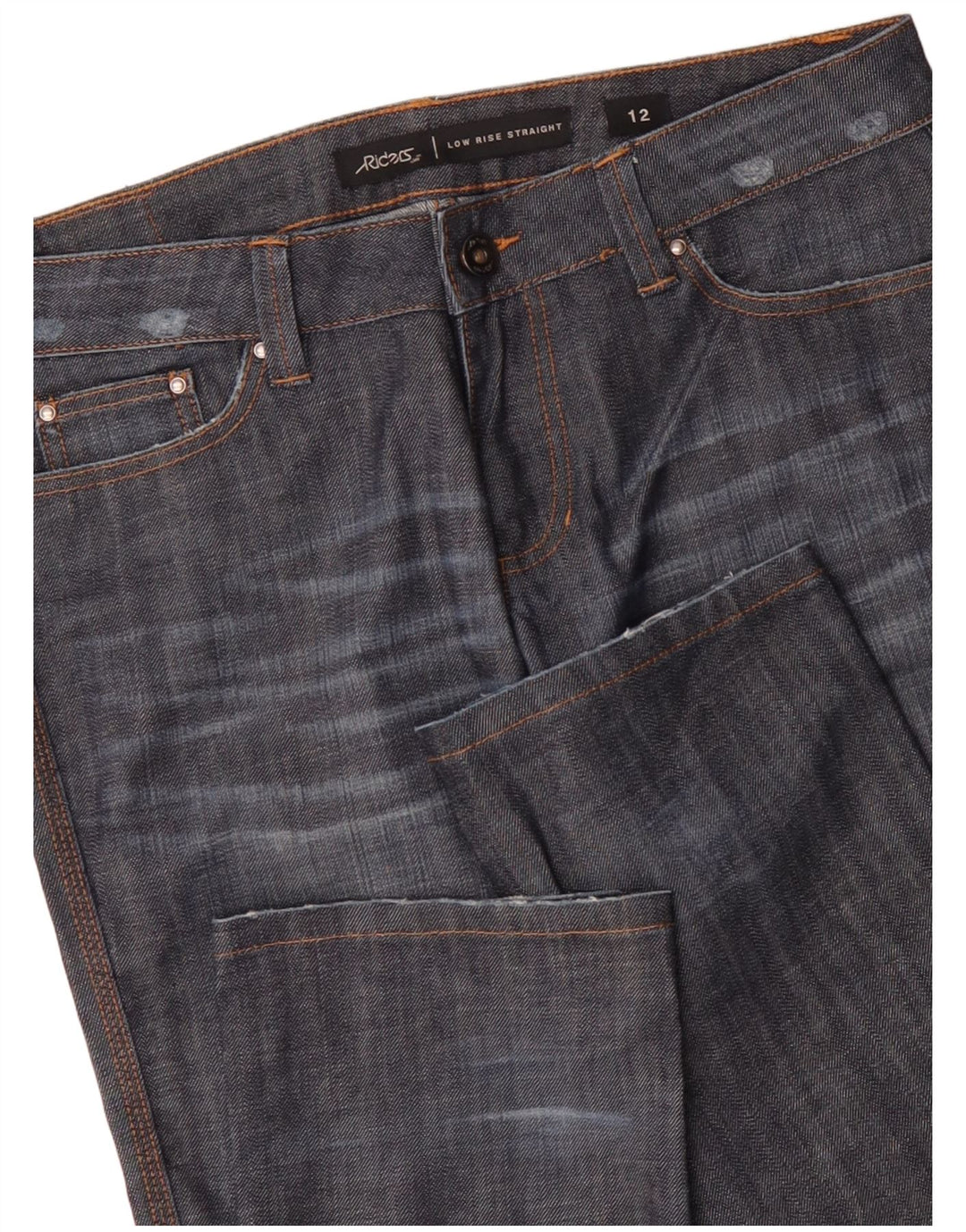 LEE Dame Ryttere Lavtalje Lige Jeans US 12 Large W34 L33 Navy Blue