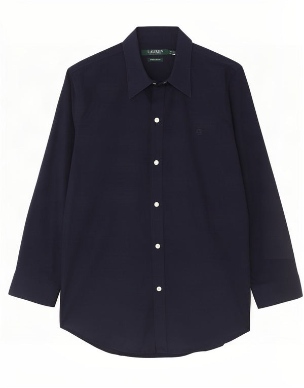 Ralph Lauren Dameskjorte UK 14 Medium Navyblå Bomuld