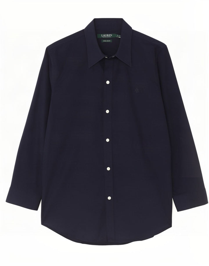 Ralph Lauren Dameskjorte UK 14 Medium Navyblå Bomuld