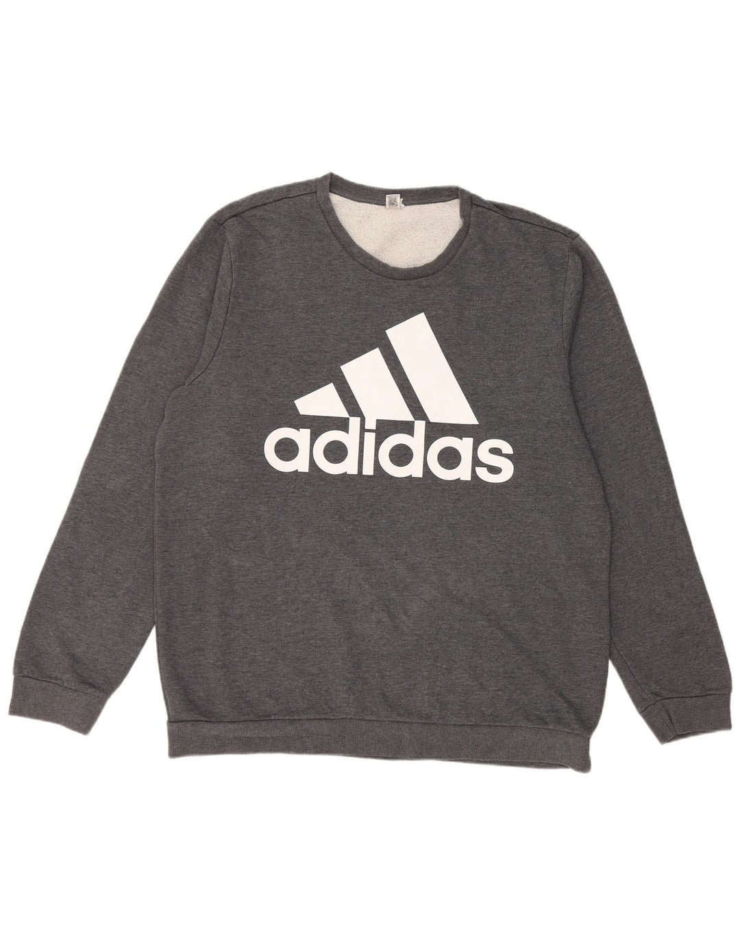 ADIDAS Mens Graphic Sweatshirt Jumper XL Grey