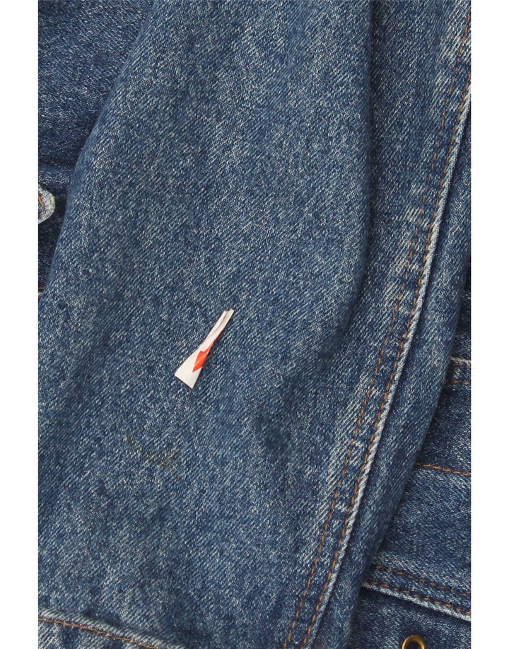 Doringo Dame Crop Denim Jacket UK 10 Small Blue Cotton