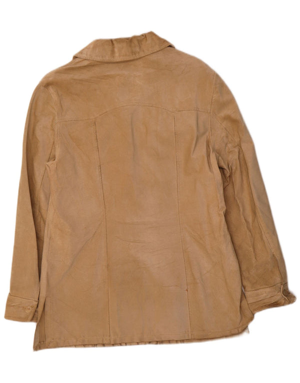 i Blues Dame Ruskindsjakke UK 16 Large Beige Læder