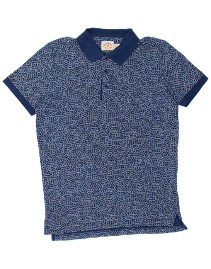 Brooks Brothers herre poloshirt Medium Blue Floral Bomuld
