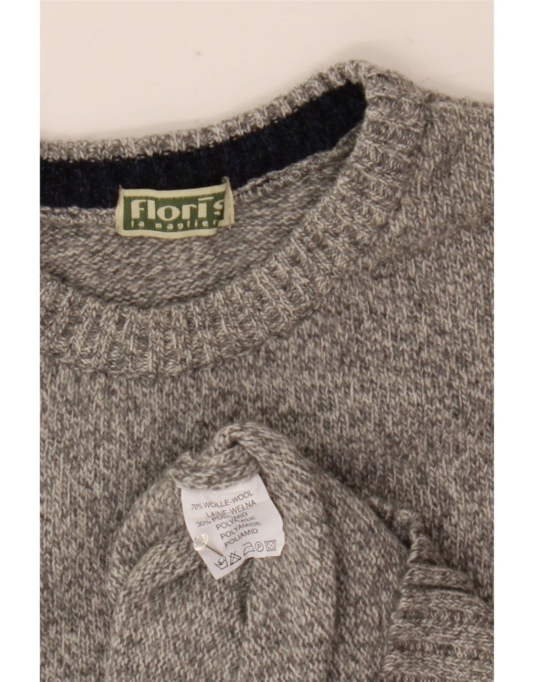 Vintage herrevest tanktop mellemgrå uld