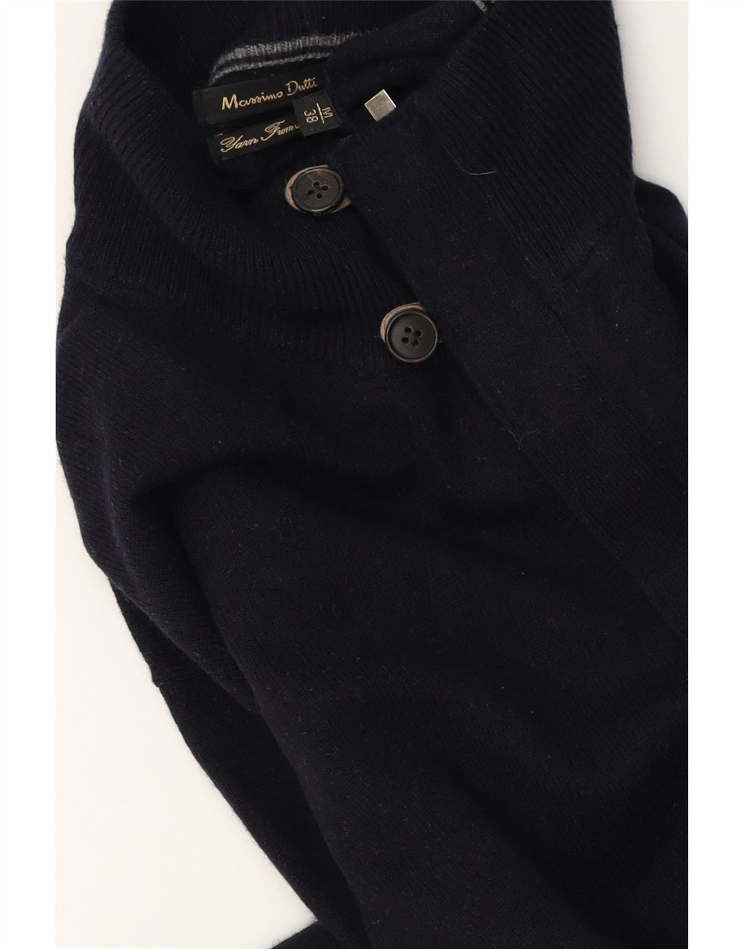 Massimo Dutti Herre cardigan sweater Medium Navy Blue