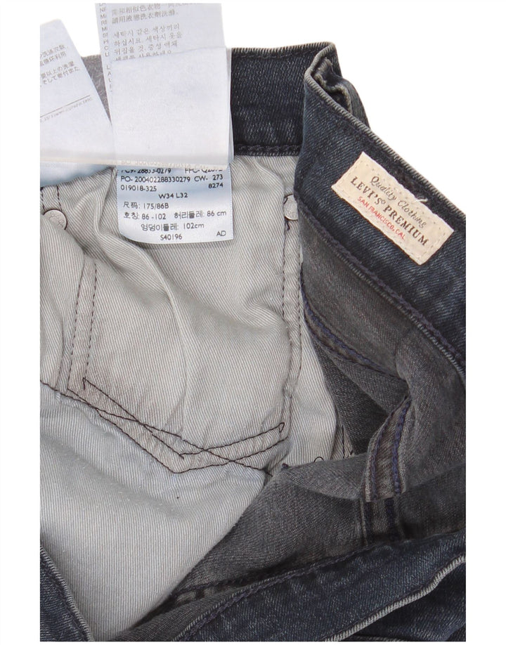 Levi's Skinny Jeans til mænd W34 L32 blå bomuld