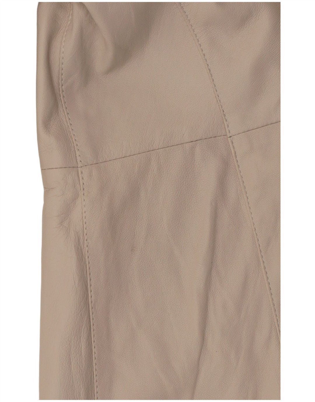 Vintage læderfrakke til kvinder IT 42 Medium Off White Læder