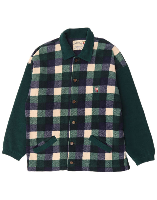 Armata Di Mare Boys Loose Fit Fleecejakke 15-16 år XL Grøn Gingham