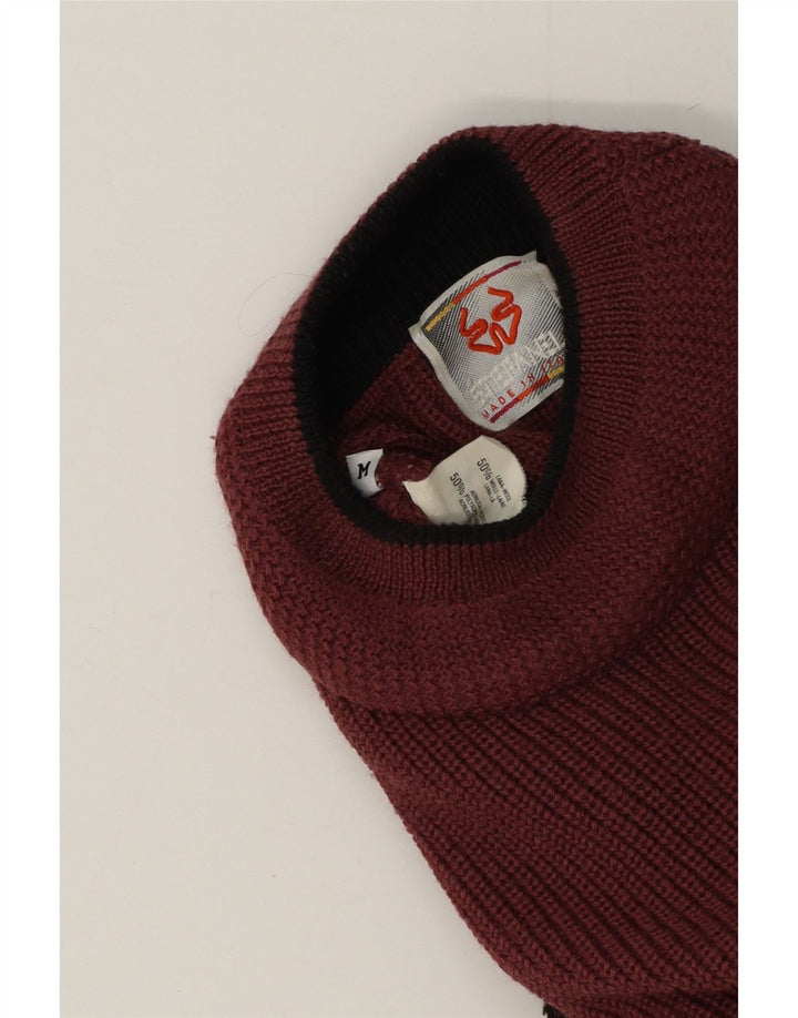 Stefanel Herre Turtle Neck Jumper Sweater Medium Multicolored Colourblock