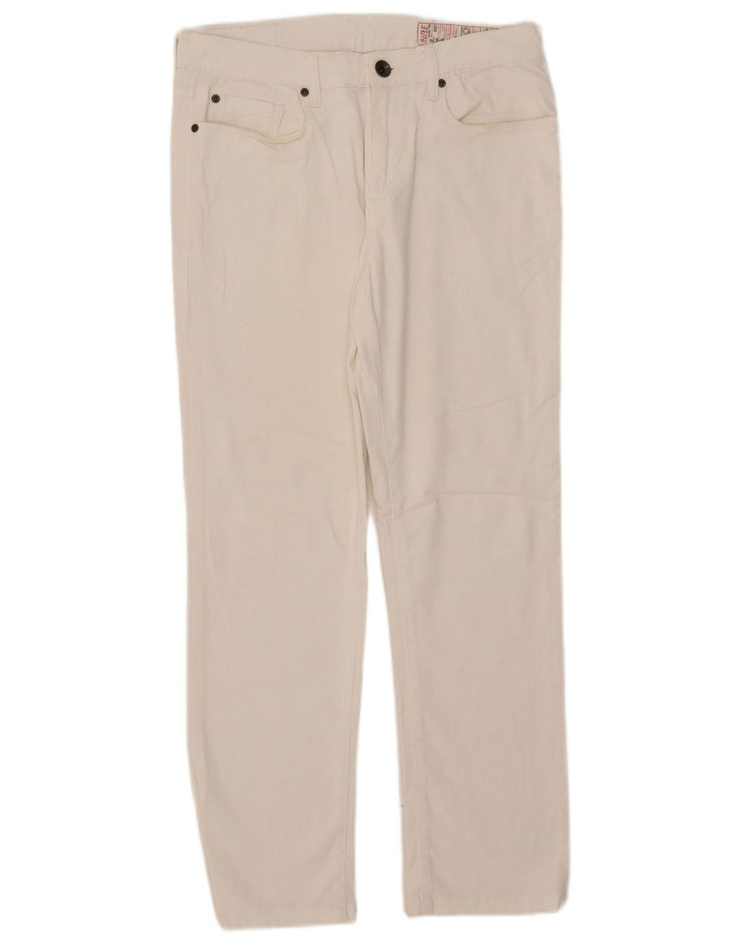 Rifle Dame Straight Jeans W34 L28 Hvid Bomuld