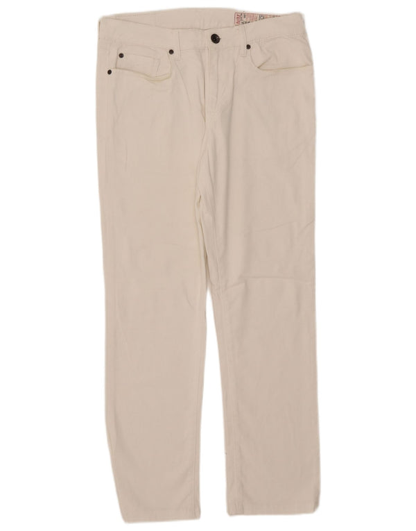 Rifle Dame Straight Jeans W34 L28 Hvid Bomuld