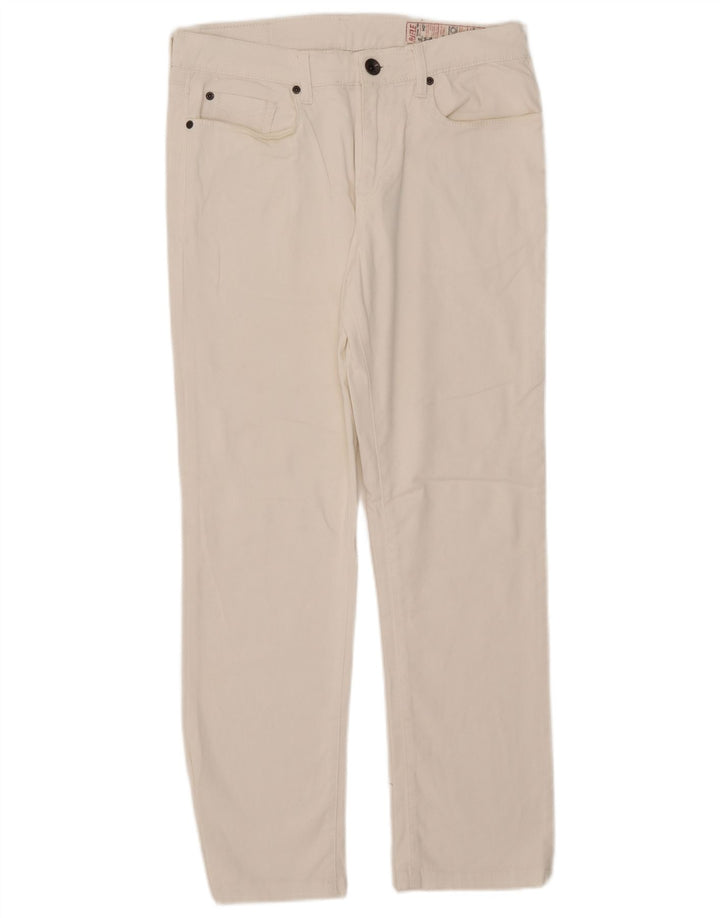 Rifle Dame Straight Jeans W34 L28 Hvid Bomuld