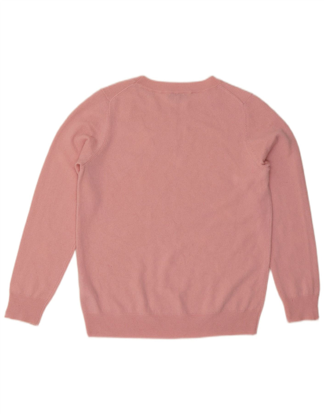 Hobbs Dame Abstrakt Mønster Boat Neck Jumper Sweater UK 14 Medium Pink