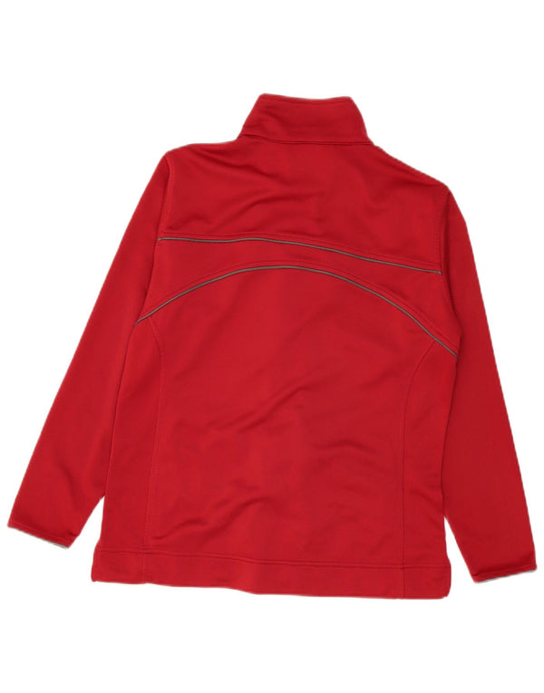 Asics Womens Regular Fit træningsdragt Topjakke UK 16 Large Red Polyester
