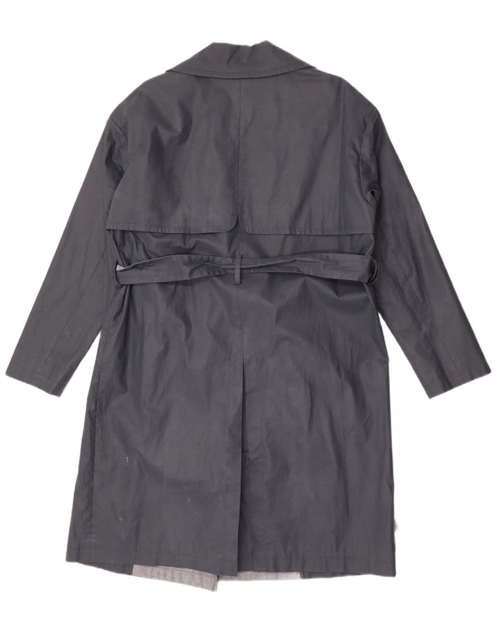 Hobbs Dame Oversized Trench Coat UK 10 Small Black Bomuld