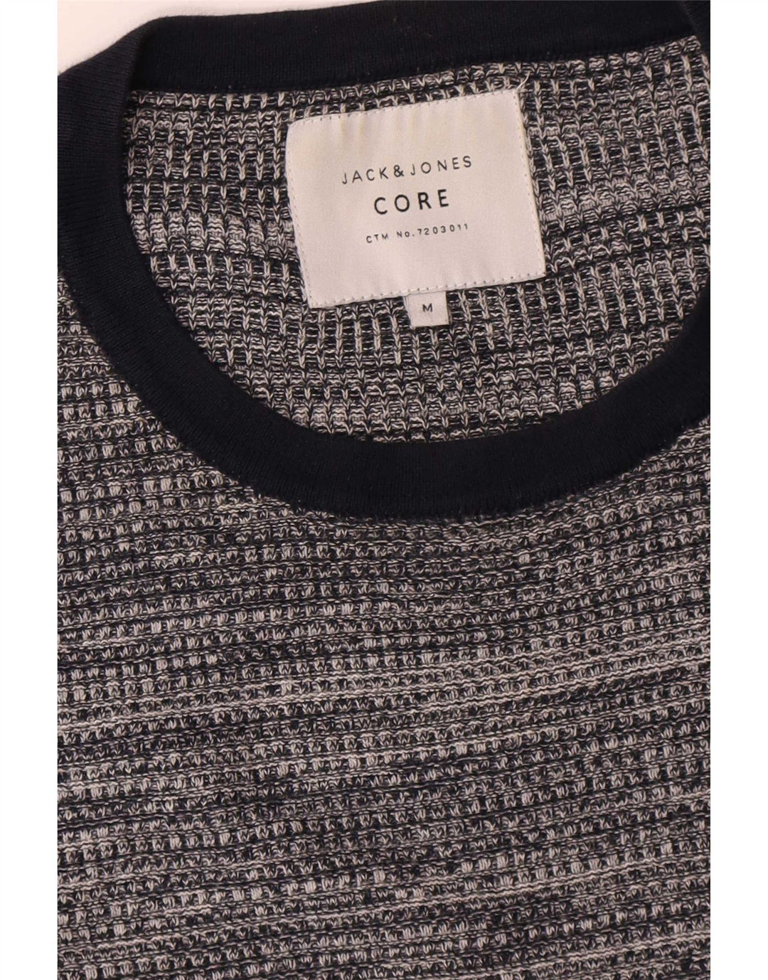 Jack & Jones Herre trøjetrøje med rund hals mellemgrå Flecked Bomuld