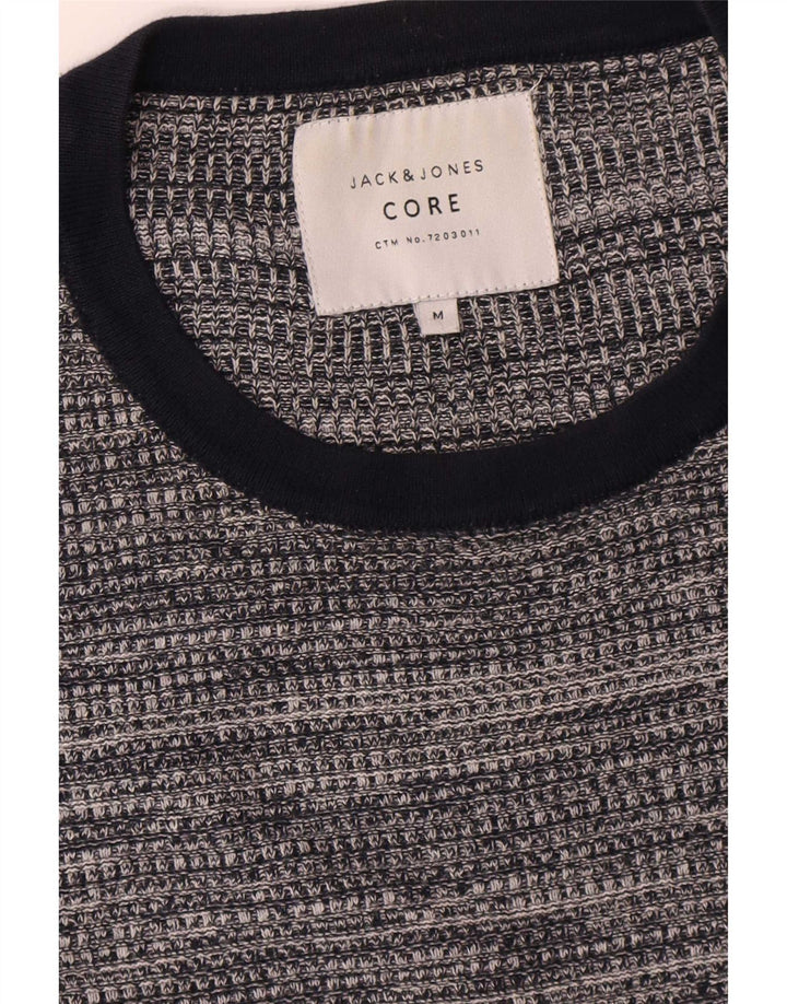 Jack & Jones Herre trøjetrøje med rund hals mellemgrå Flecked Bomuld