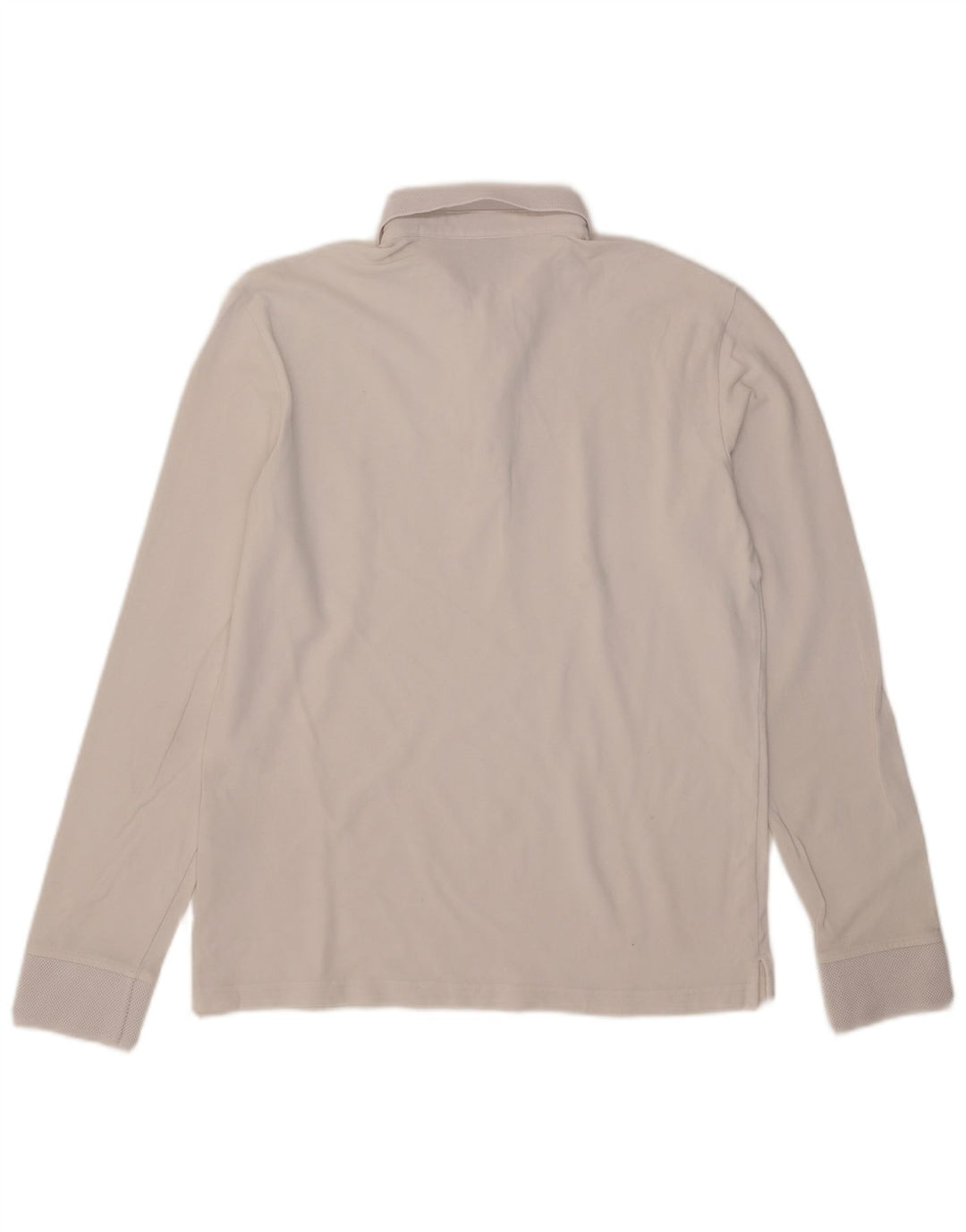 Armani Exchange Herre langærmet poloshirt Medium hvid bomuld