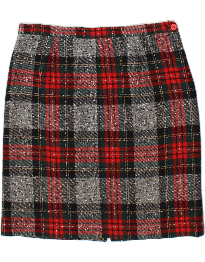 VINTAGE Womens Pencil Skirt W30 Medium  Red Plaid Vintage Vintage and Second-Hand Vintage from Messina Hembry 
