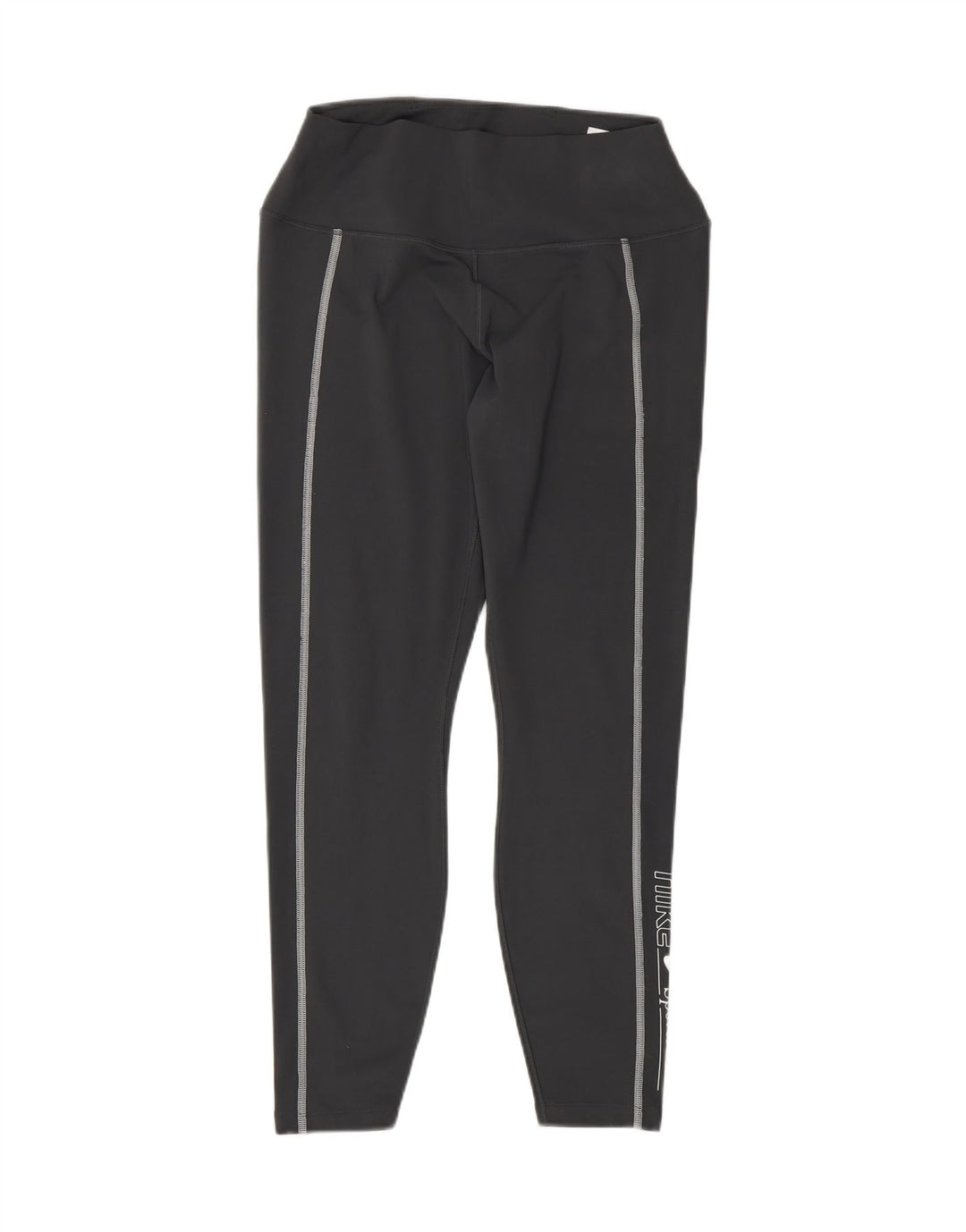 NIKE Grafiske Leggings til kvinder UK 16 Stor grå polyester