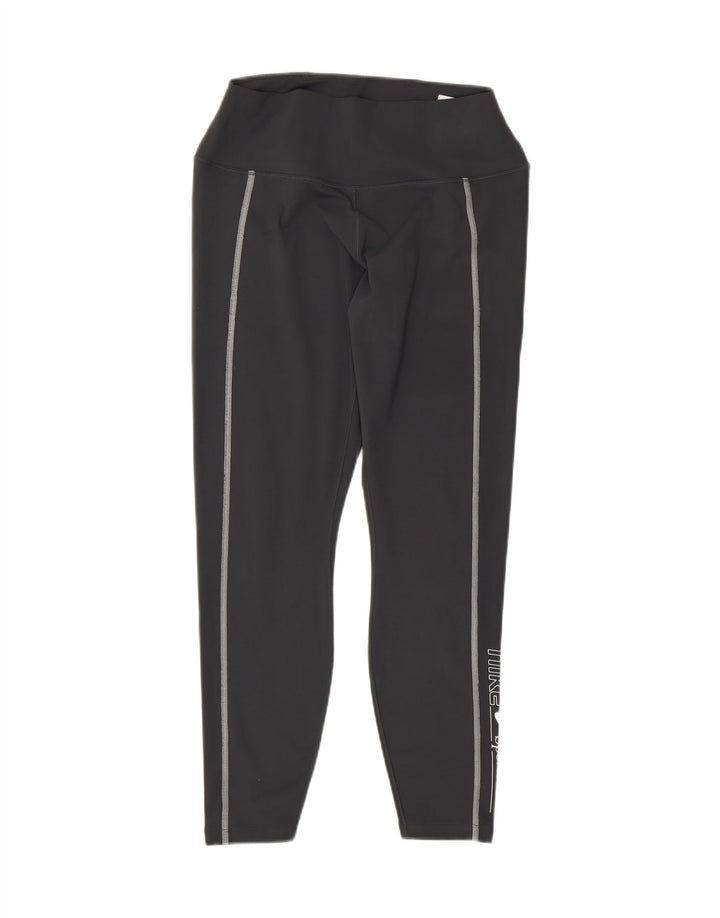 NIKE Grafiske Leggings til kvinder UK 16 Stor grå polyester