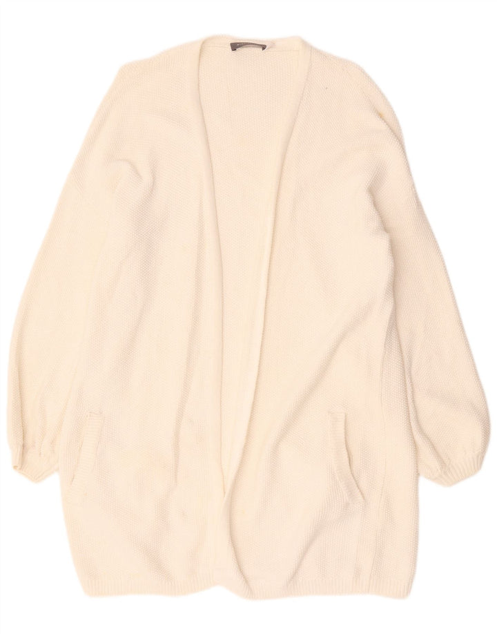 MINT VELVET Dame Oversized Longline cardigan sweater UK 14 Medium White