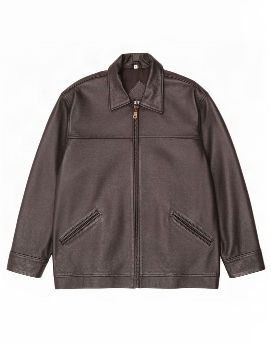 Akaso Herre Læderjakke UK 38 Medium Sort