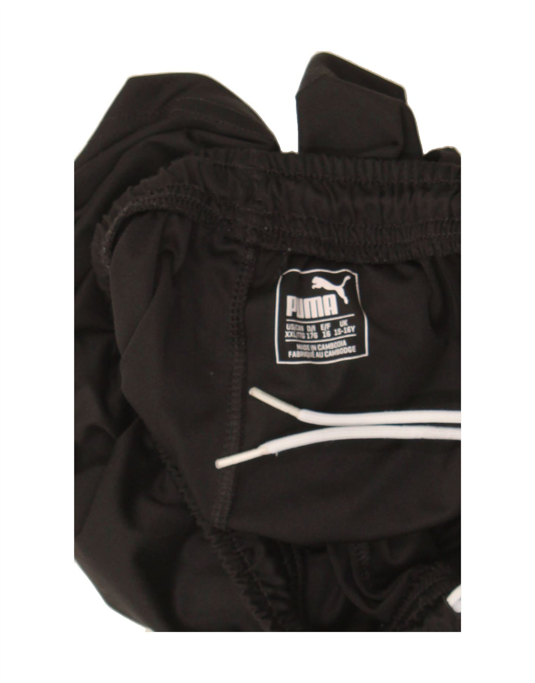 PUMA Boys Sport Shorts 15-16 Years  Black Vintage Puma and Second-Hand Puma from Messina Hembry 