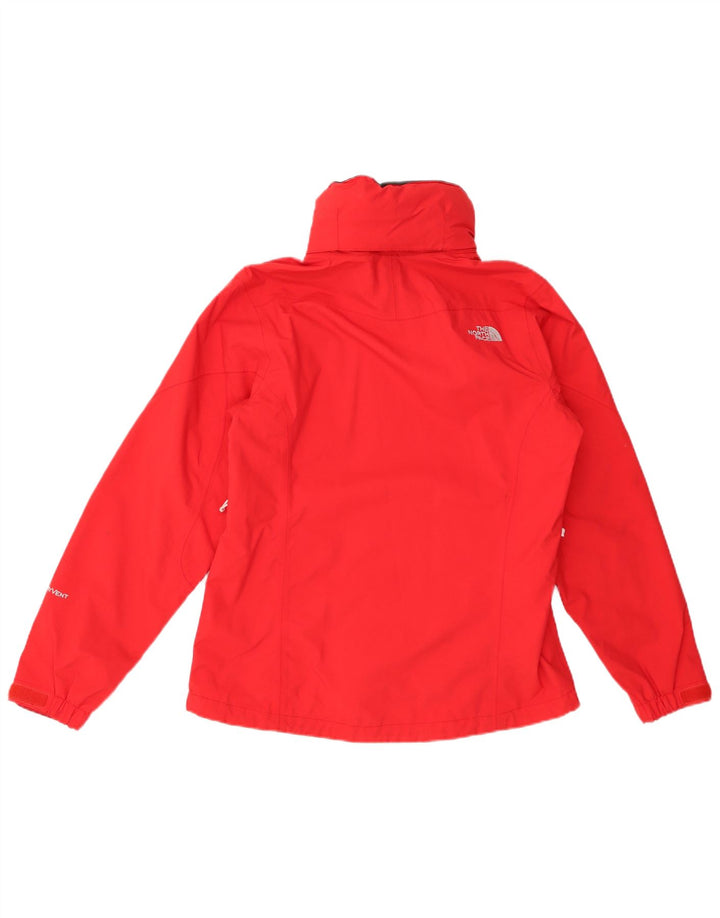 THE NORTH FACE Dame Hyvent Oversized Regnjakke med hætte UK 36 Lille Rød