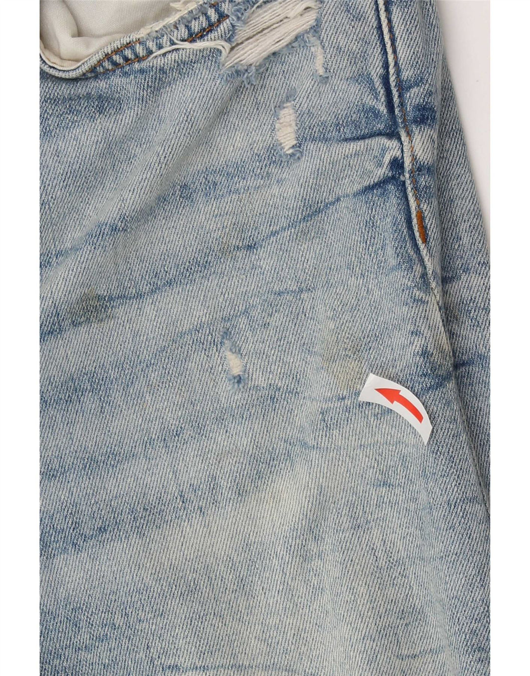 Zara Dame Distressed Slim Jeans EU 38 Small W28 L27 Blå