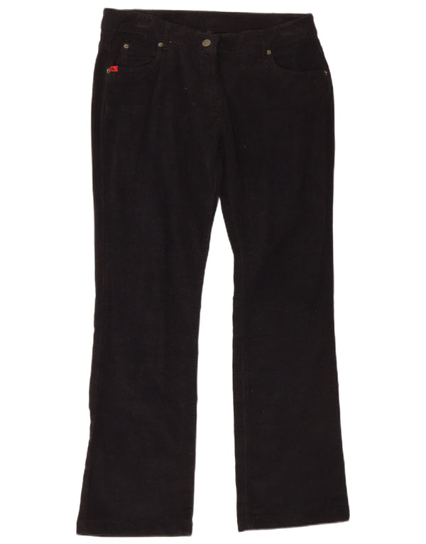 Kappa Womens Perfect Fit Corduroy Bukser IT 46 Large W36 L30 Sort