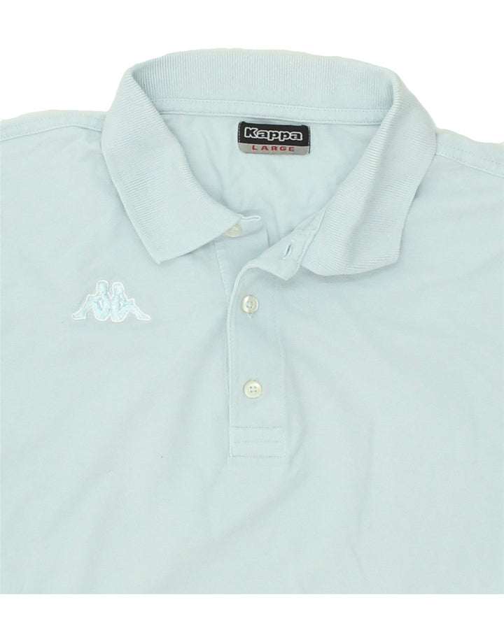 KAPPA Mens Polo Shirt Large Blue Cotton Vintage Kappa and Second-Hand Kappa from Messina Hembry 