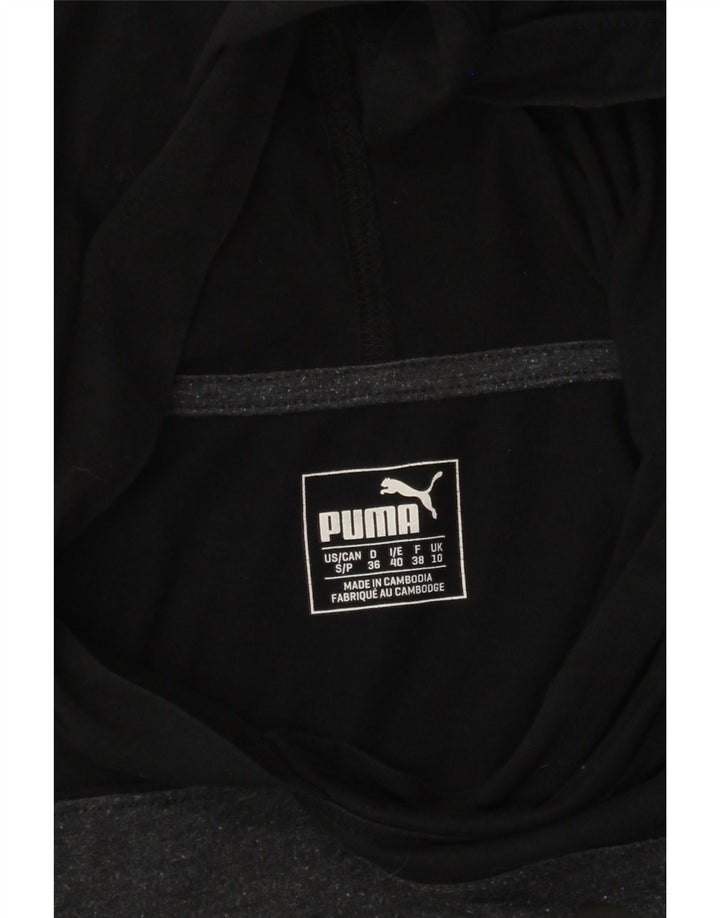 PUMA Dame hættetrøje Langærmet UK 10 Small Grey Colourblock