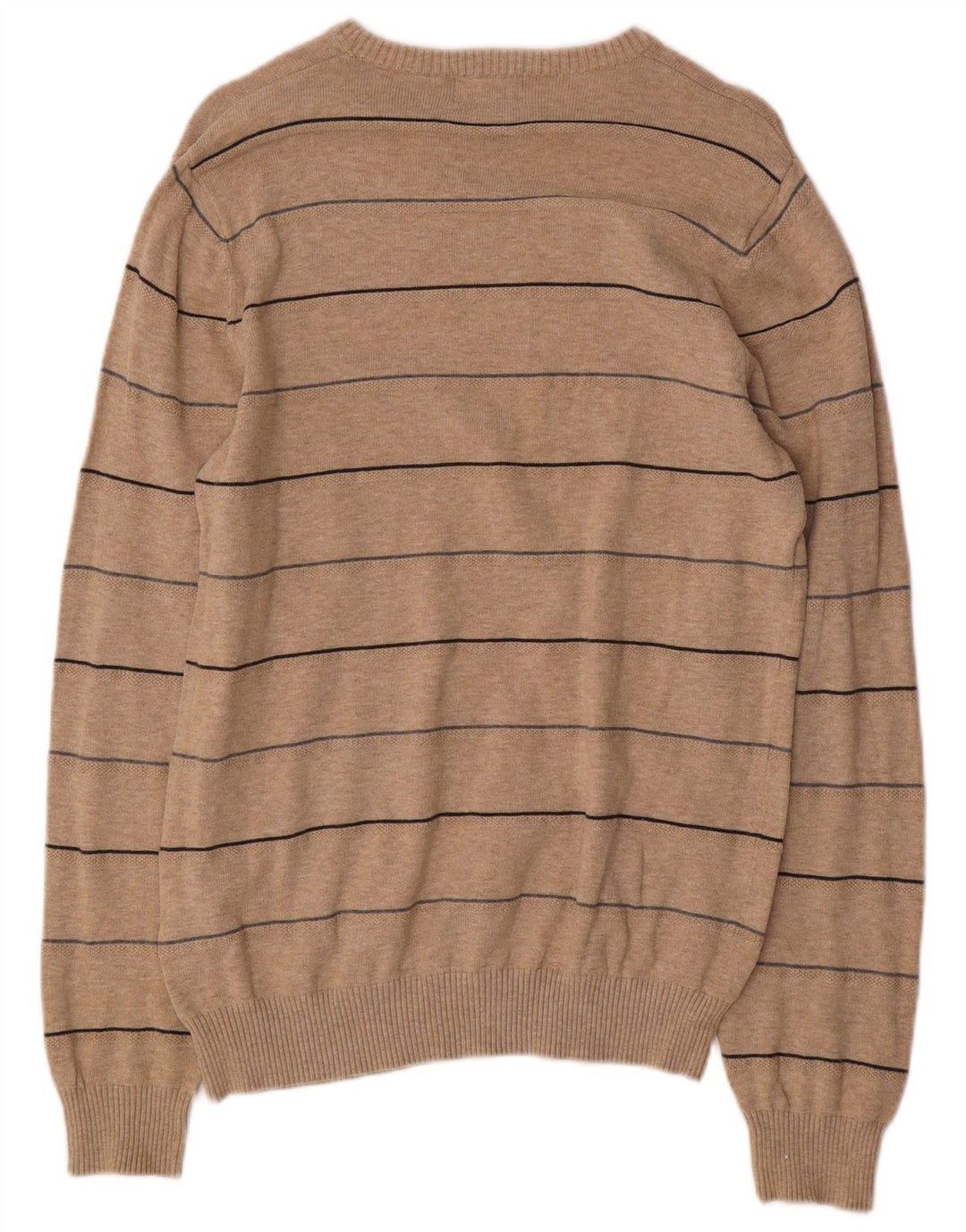 Marks & Spencer Herre Blue Harbor Crew Neck Jumper Sweater Small Beige