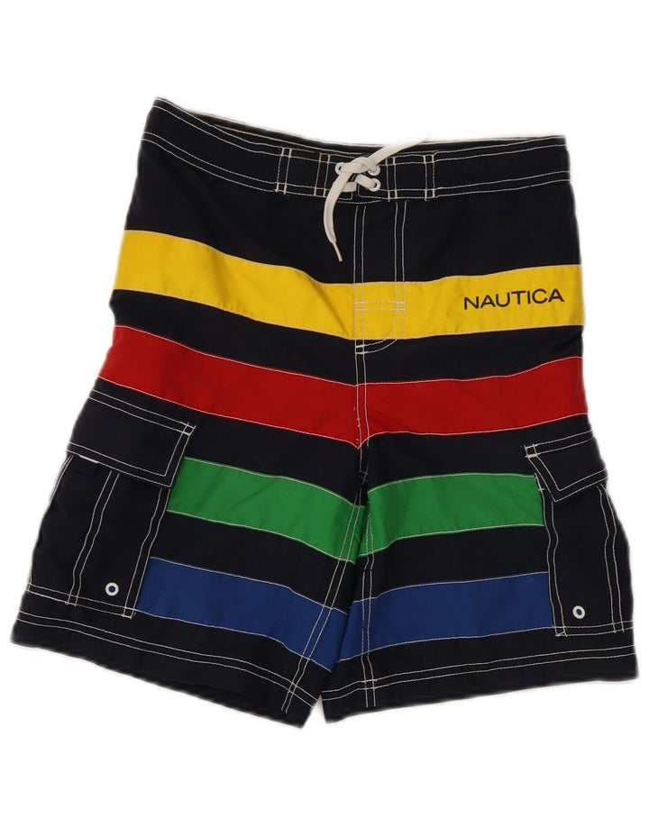 Nautica Boys badeshorts 11-12 år Flerfarvet stribet
