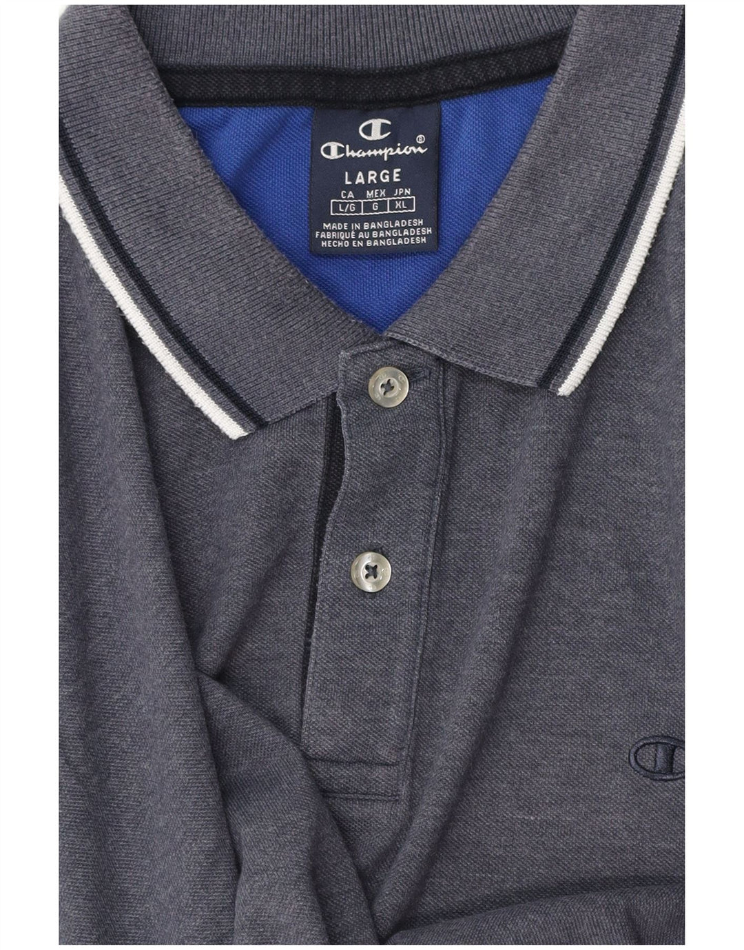Champion herre poloshirt Stor grå bomuld