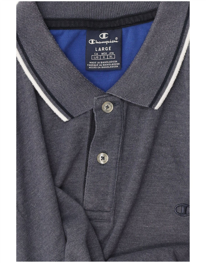 Champion herre poloshirt Stor grå bomuld